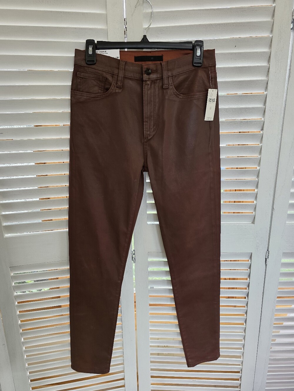 JOE'S 'The Charlie' High-rise Skinny Ankle Brown Casual Pants Women's Size 28